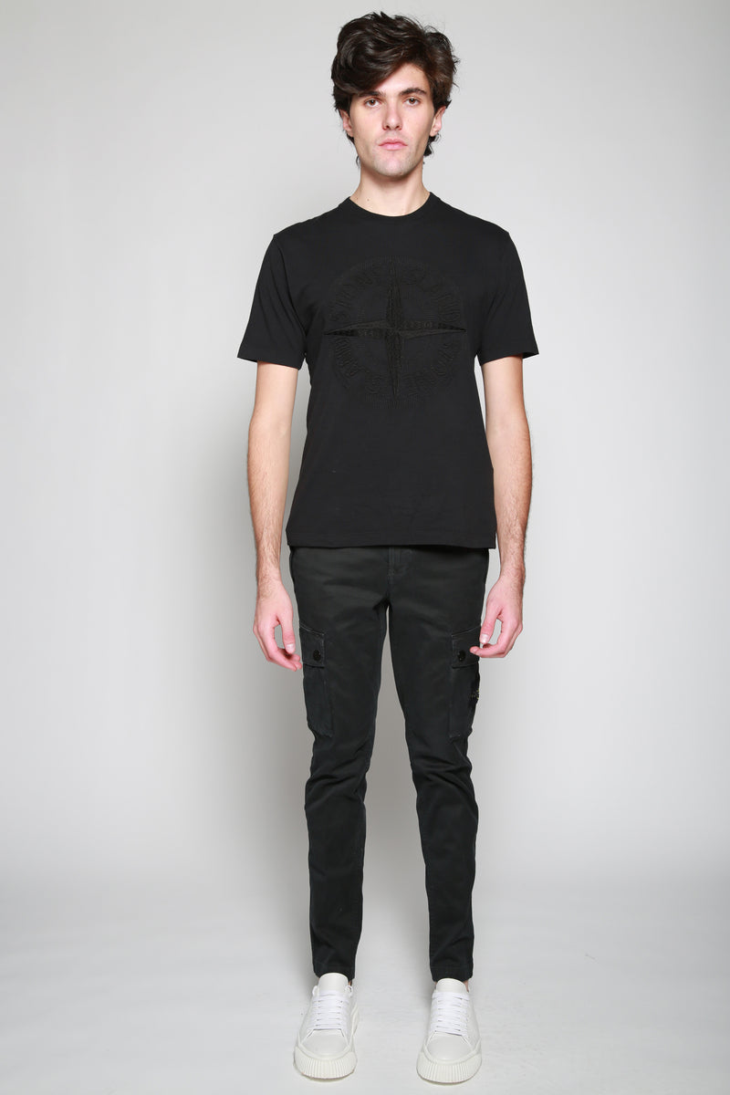 Stone Island | Pantalón Casual Negro. 
