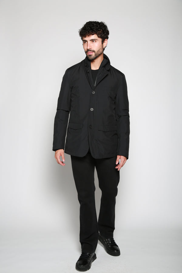 Herno | Chamarra Woven Jacket Negro. 