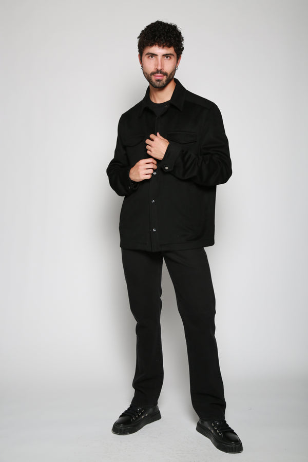 Chamarra Woven Jacket Negro