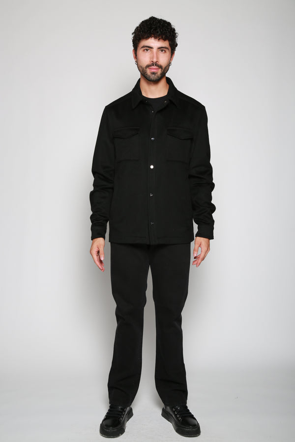 Chamarra Woven Jacket Negro