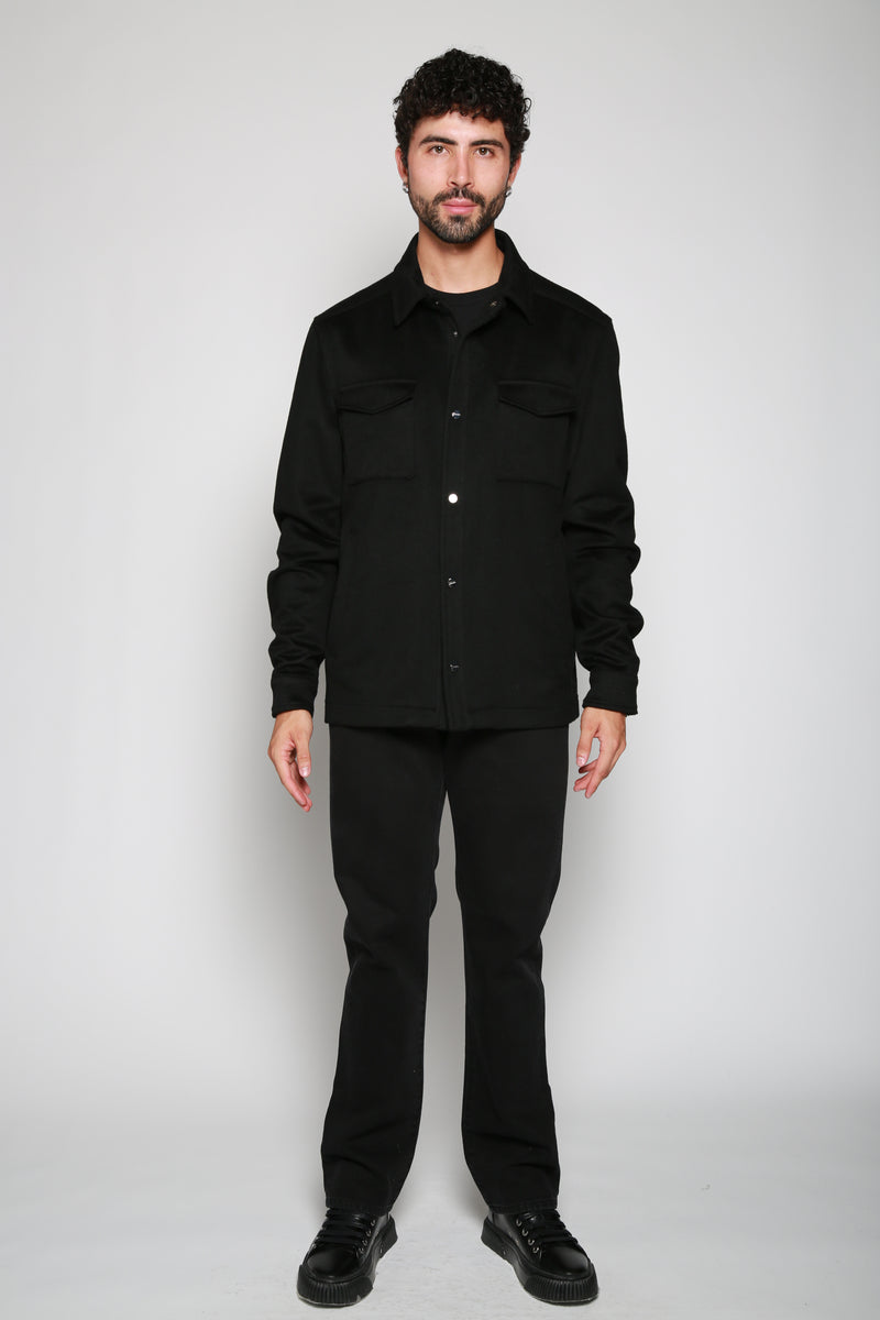 Chamarra Woven Jacket Negro