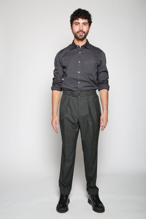 Officine Générale | Pantalón Casual Pierre Fresco Wool Gris. 