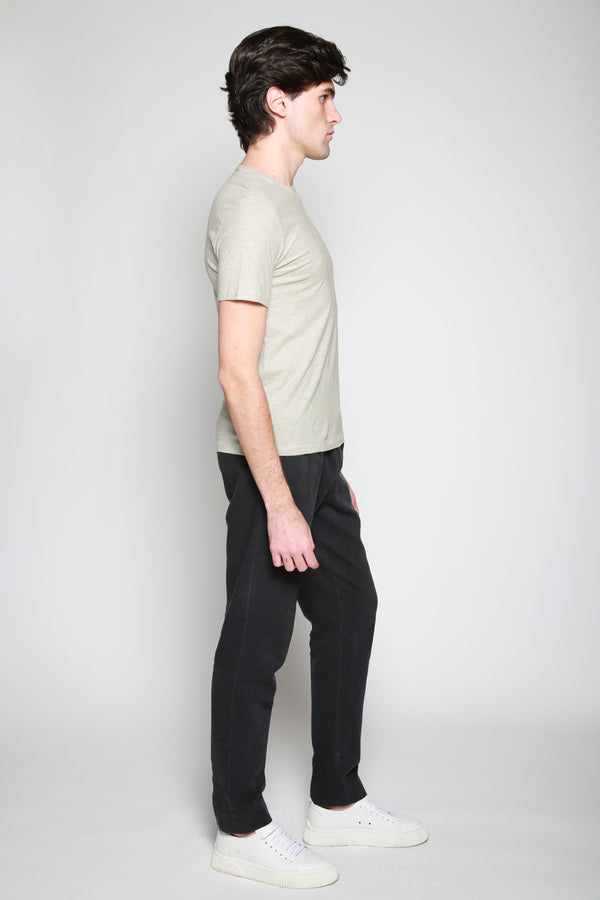 Officine Générale | Camiseta Tee Jap Mini Stripe Olivo. 