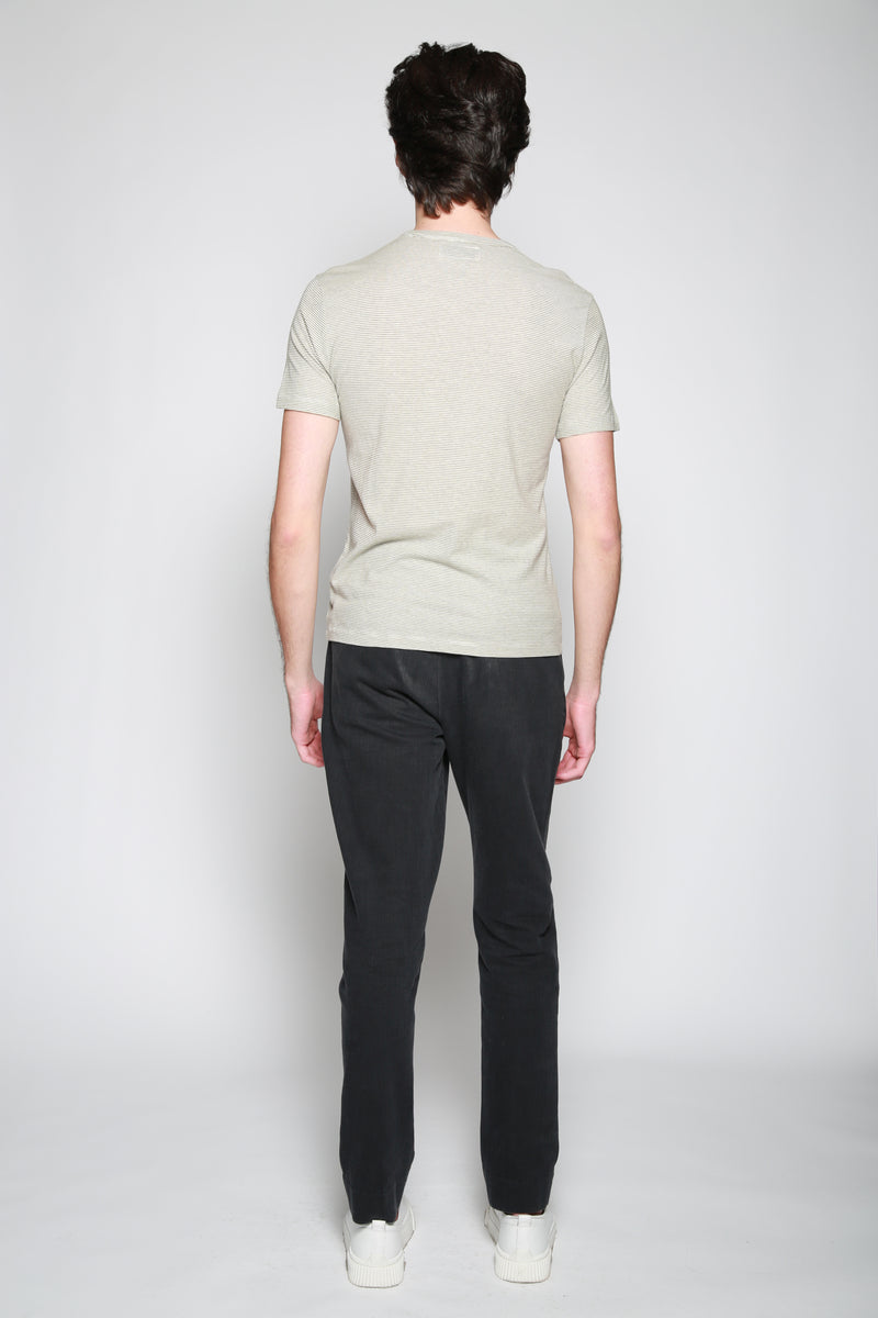 Camiseta Tee Jap Mini Stripe Olivo