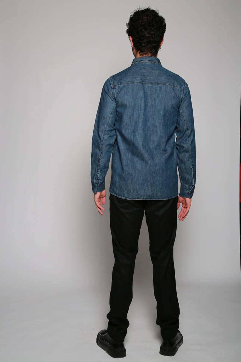 Camisa Woven Azul
