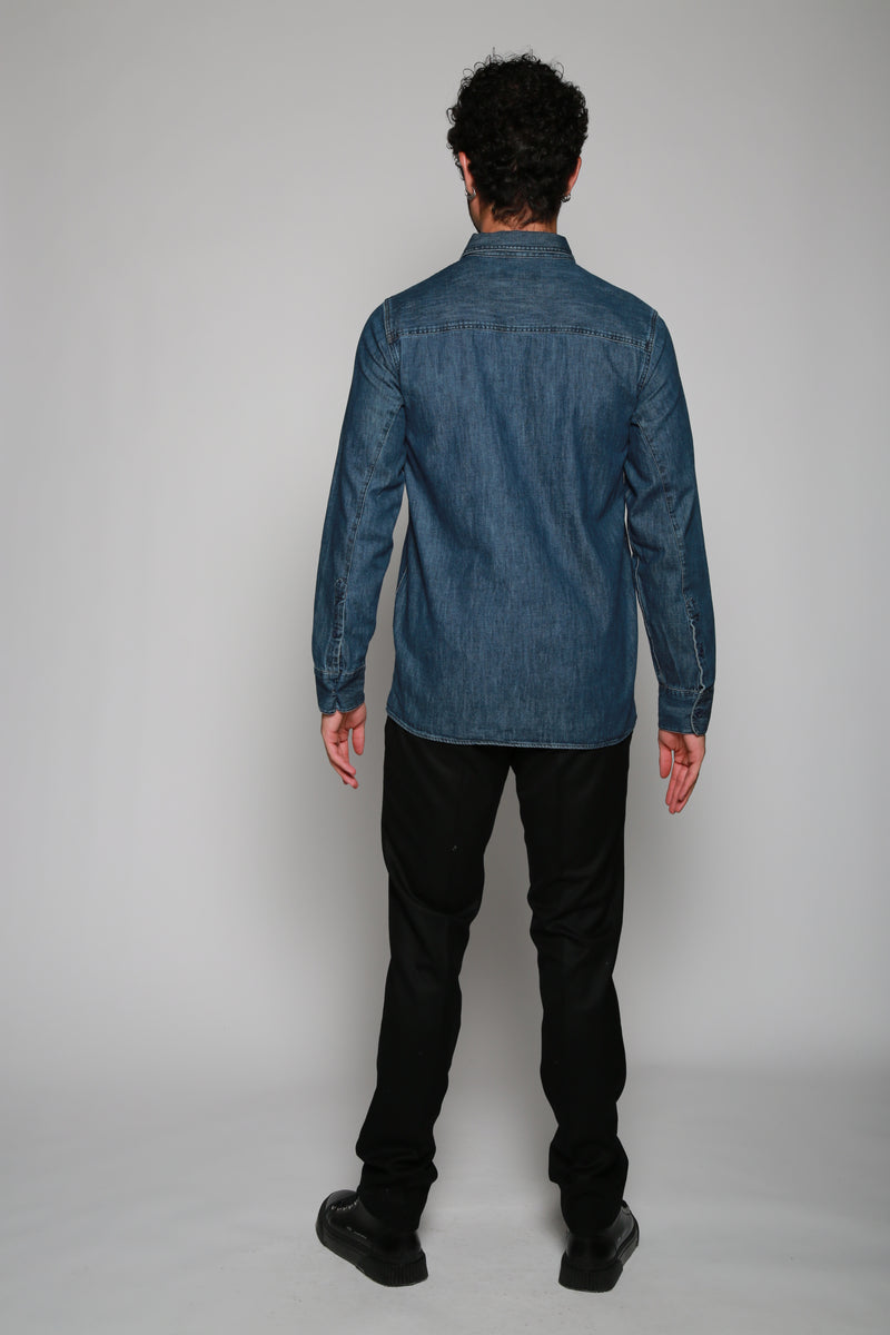 Camisa Woven Azul