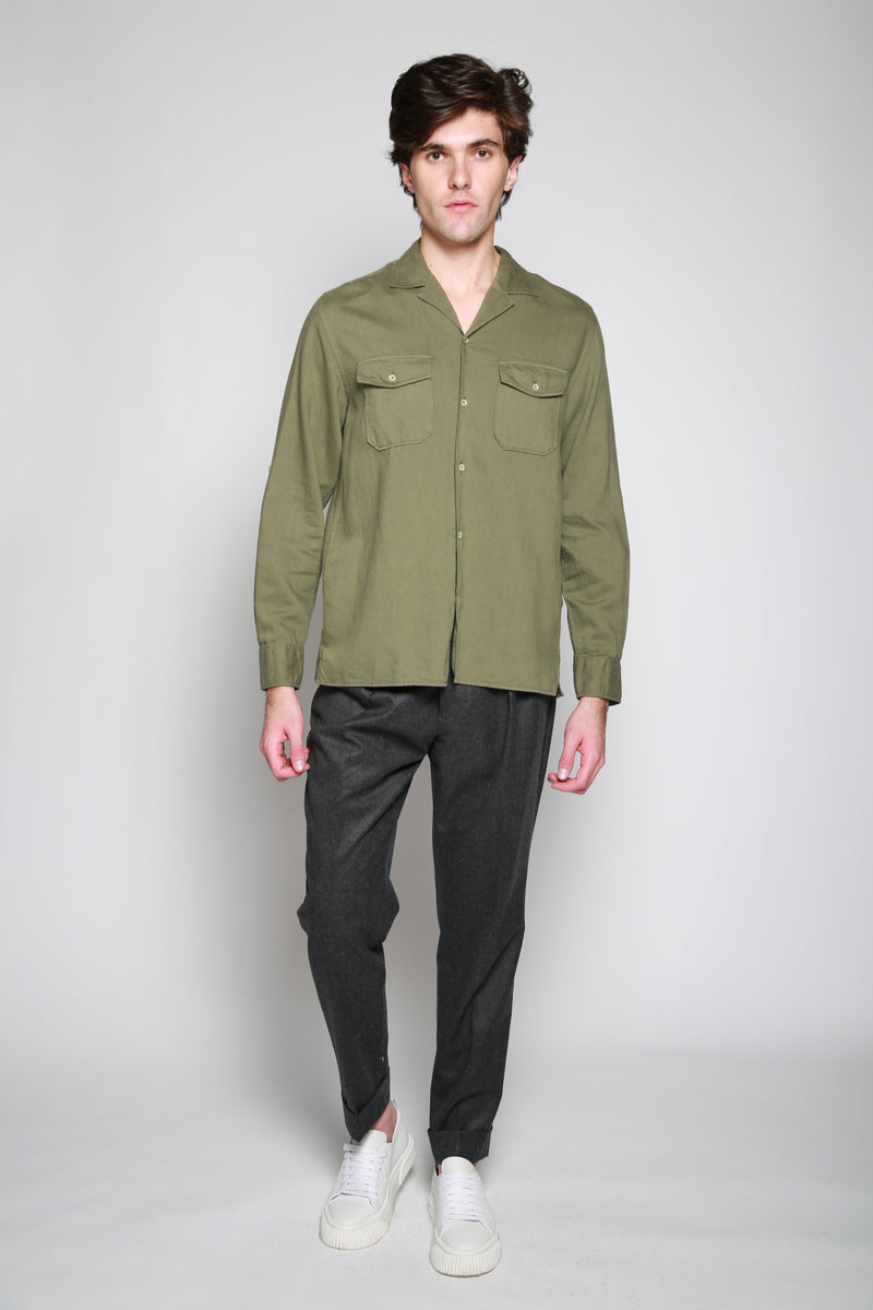 Camisa Woven Eric Pgmt Dye Olivo