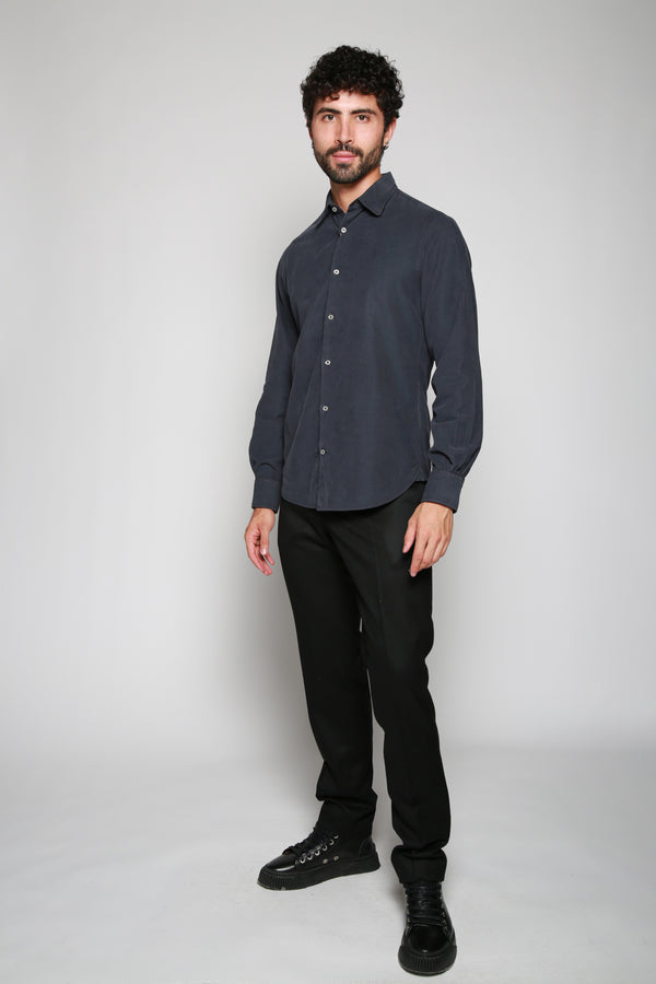 Officine Générale | Camisa Benoit Cord Pigment Dyed Marino. 