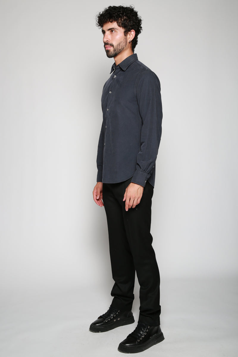 Camisa Benoit Cord Pigment Dyed Marino