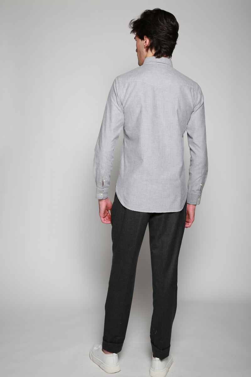 Camisa Woven Gris