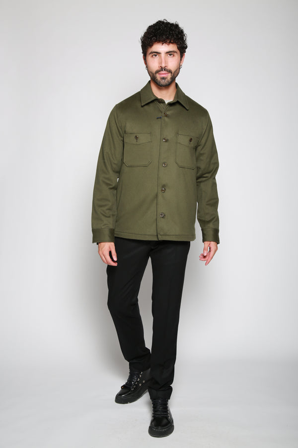 Officine Générale | Chamarra Woven Olivo. 