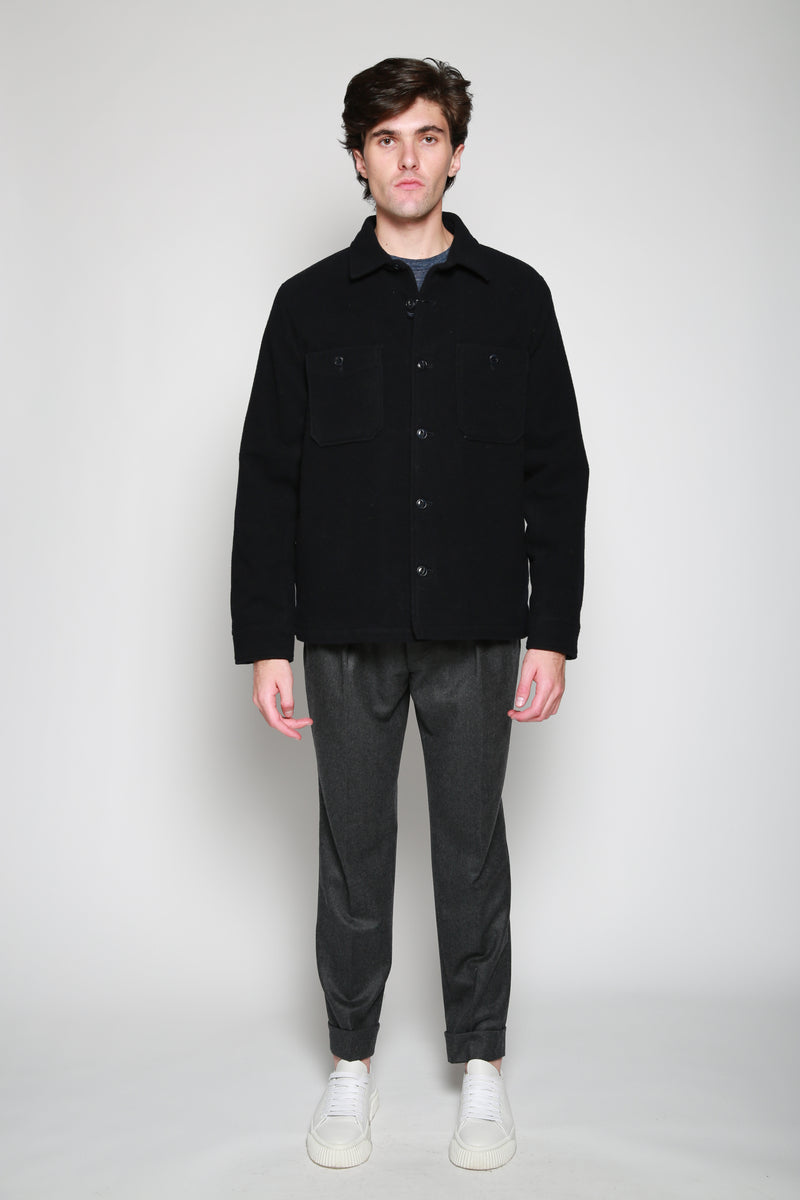 Officine Générale | Chamarra Woven Marino. 