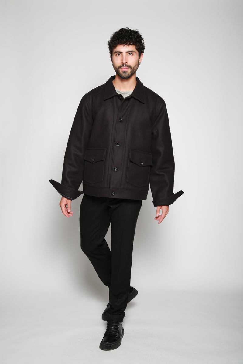 Chamarra Woven Submarine Marino