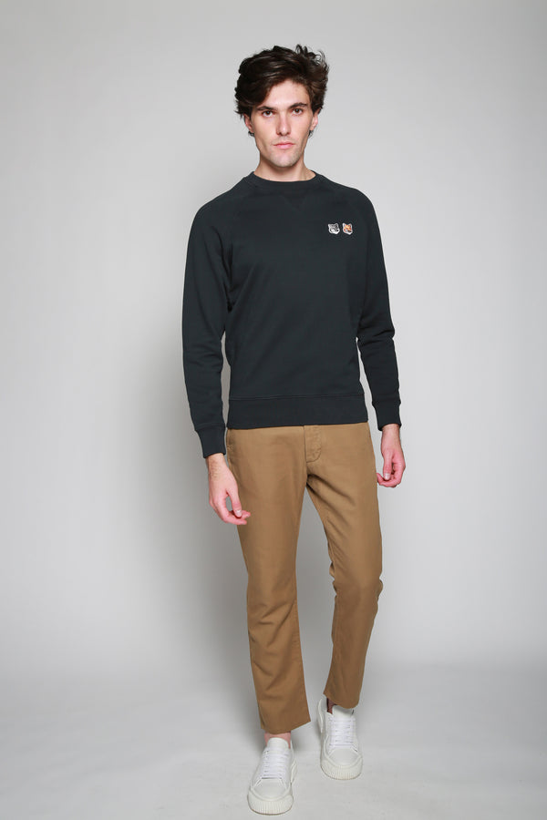 Maison Kitsuné | Sudadera Con Bordado De Zorro Doble para hombre
