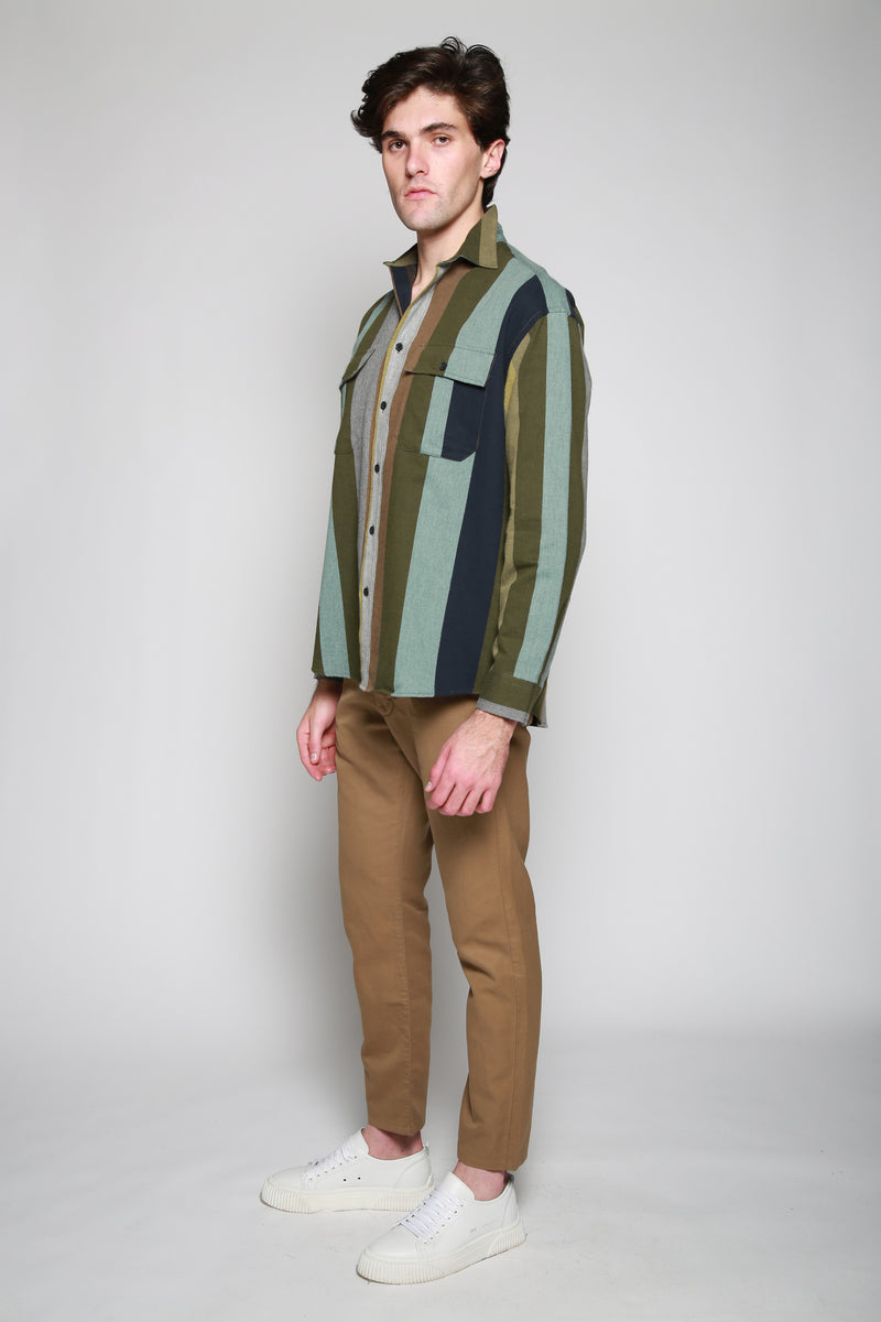 JW Anderson | Camisa De Franela Con Diseño Rayas para hombre