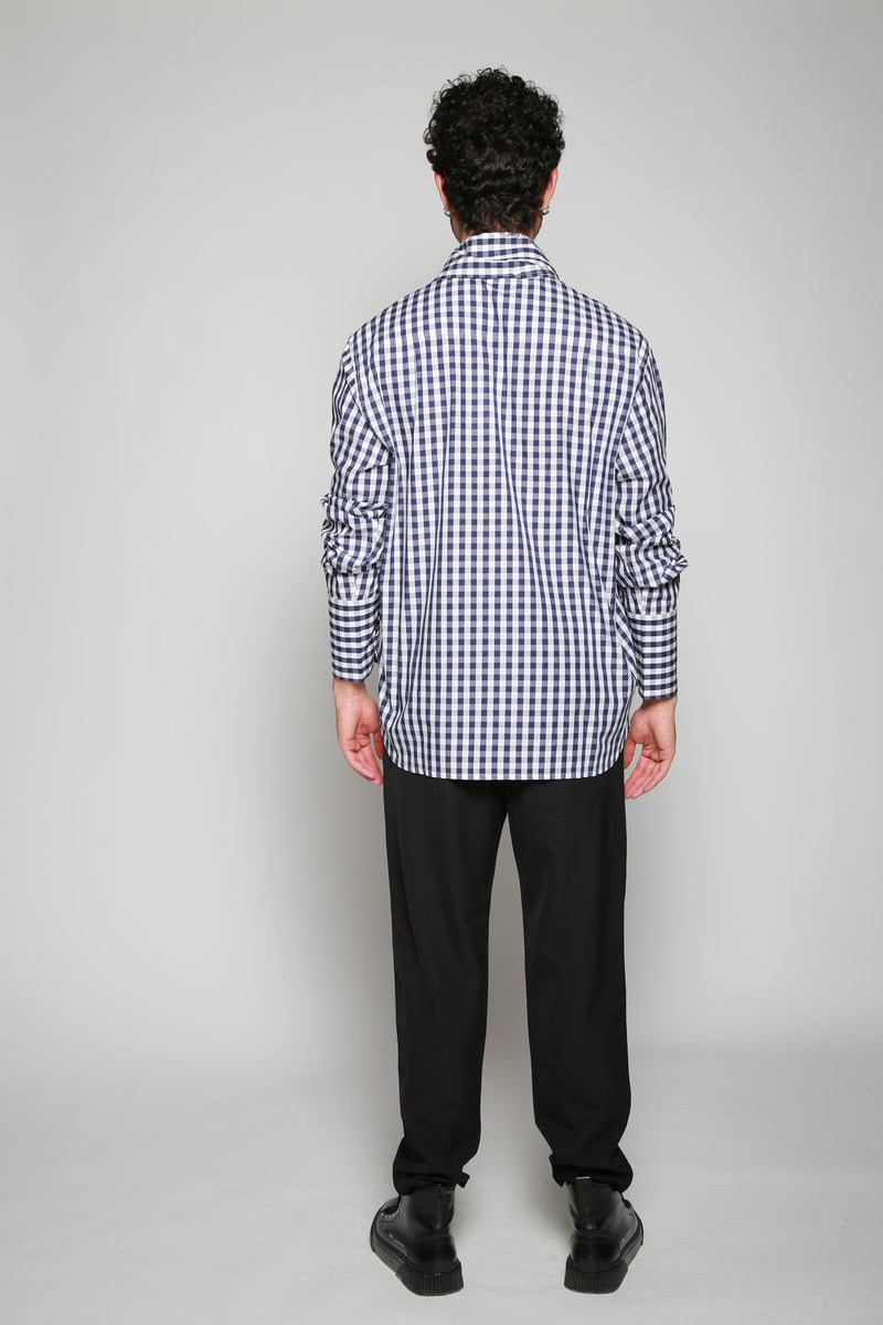 JW Anderson | Camisa Gingham Cuello Mascada para hombre