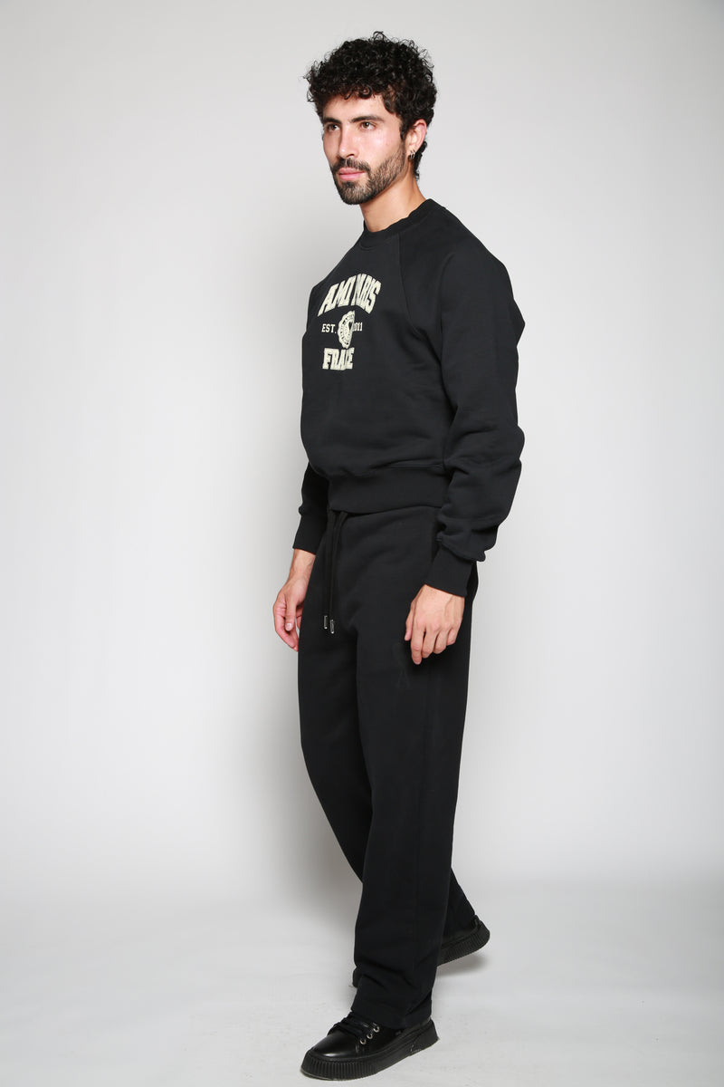 Ami Paris | Pantalón Casual De Coeur Track Negro. 