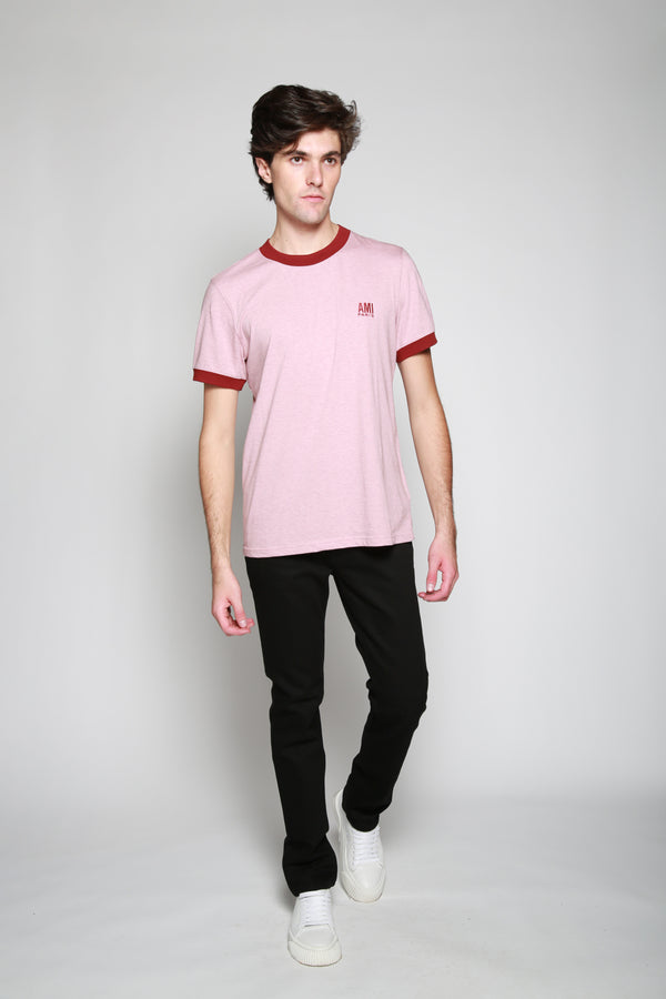 Ami Paris | Camiseta Paris Rosa Claro. 