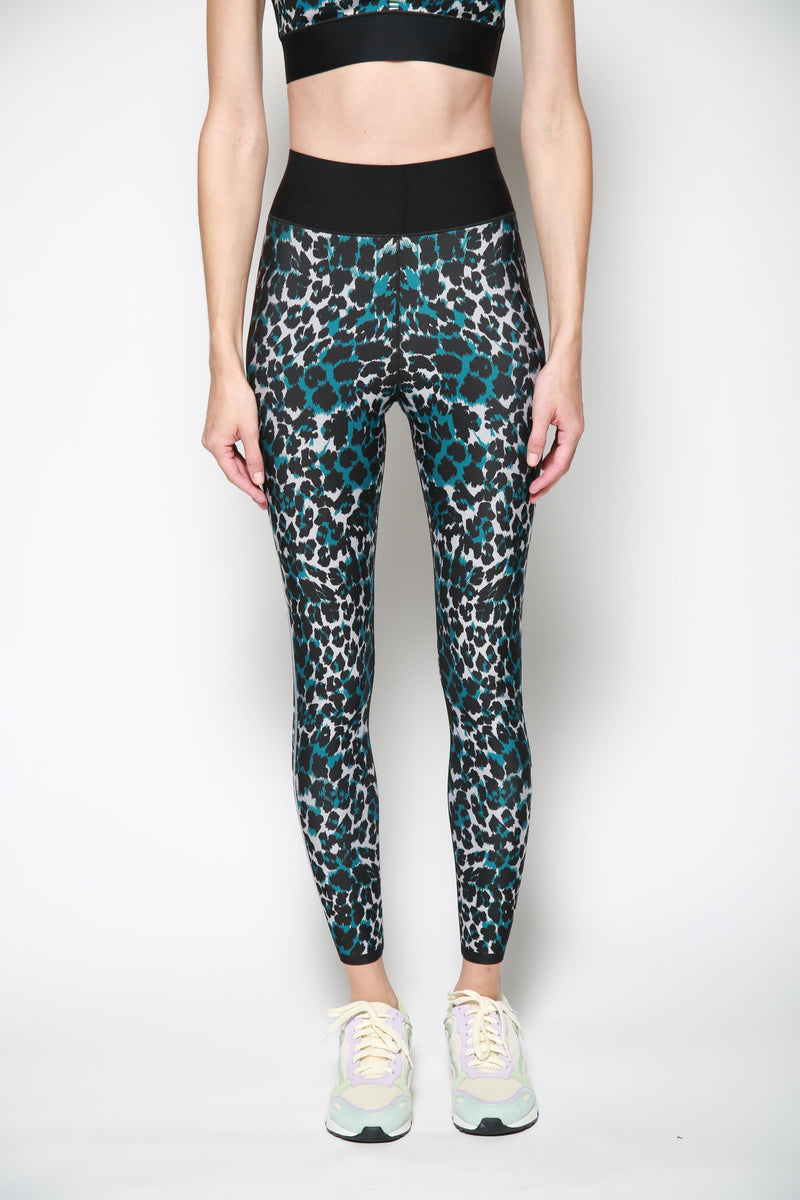 Leggings Snow Leopard High Turquesa