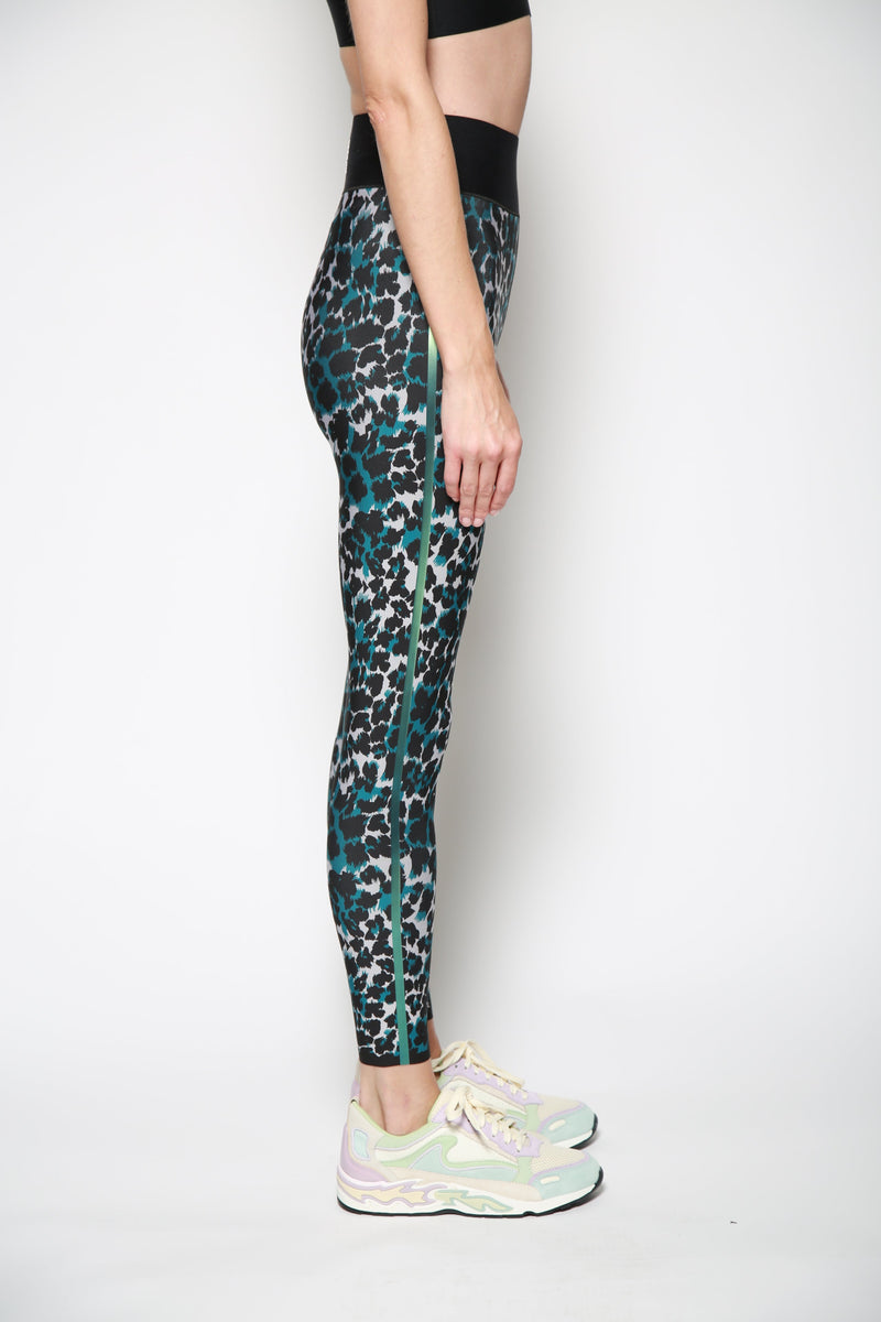 Leggings Snow Leopard High Turquesa