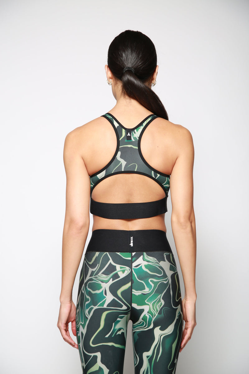 Top Mirage Ripple Terrainbra Dark Verde Oscuro