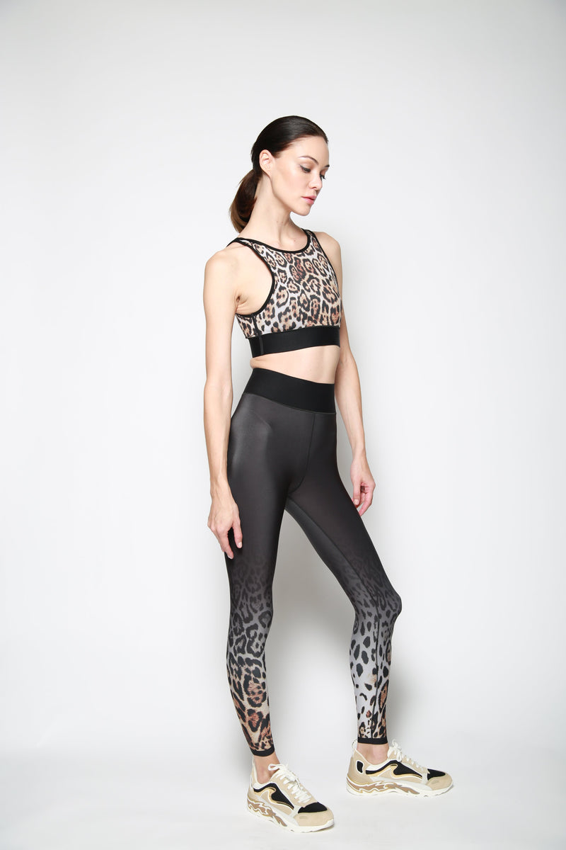 Leggings Leopard Spice Negro