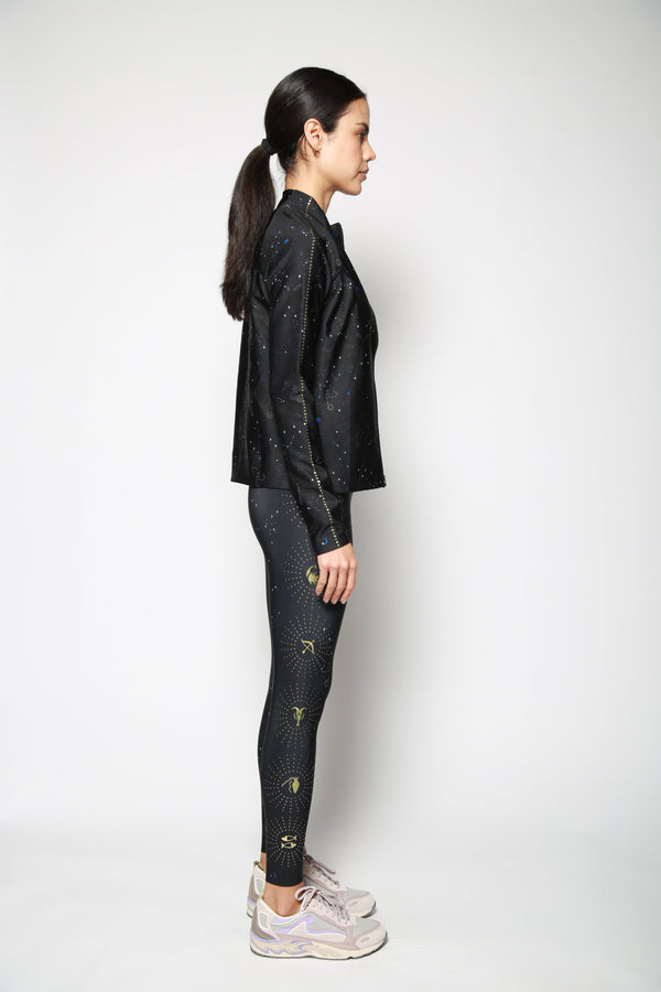 Leggings Zodiac Nebula Bonded Negro