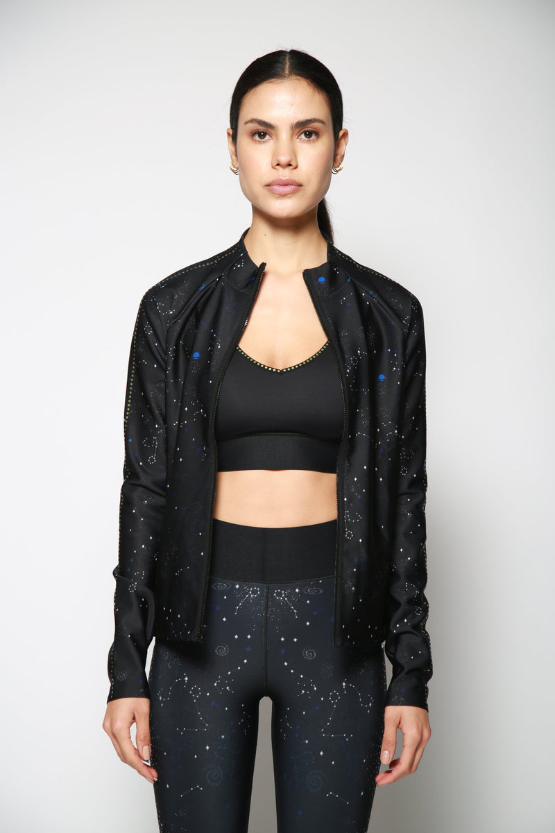 Sudadera Zodiac Nebula Bionicjacket Negro