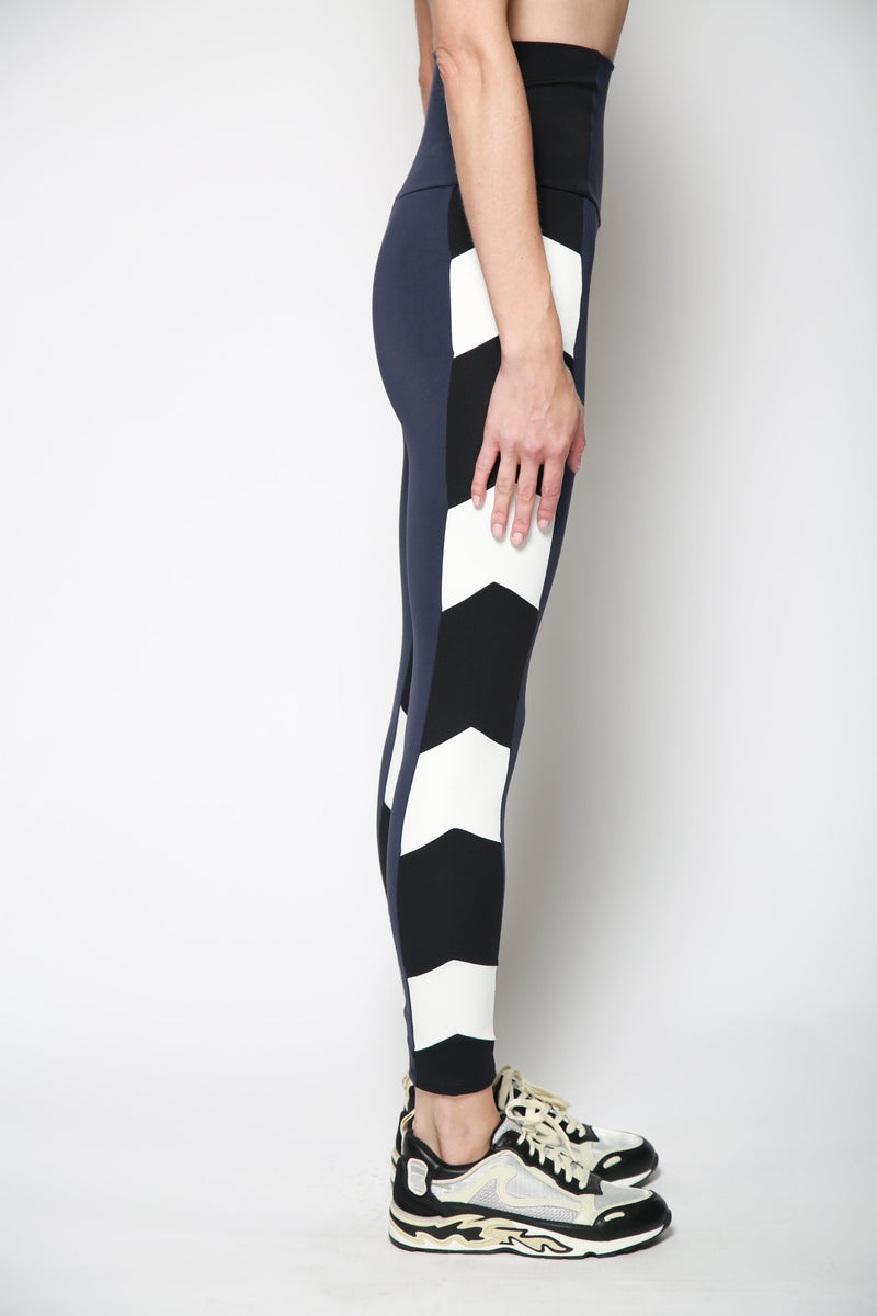 Leggings Double Arrow Marino