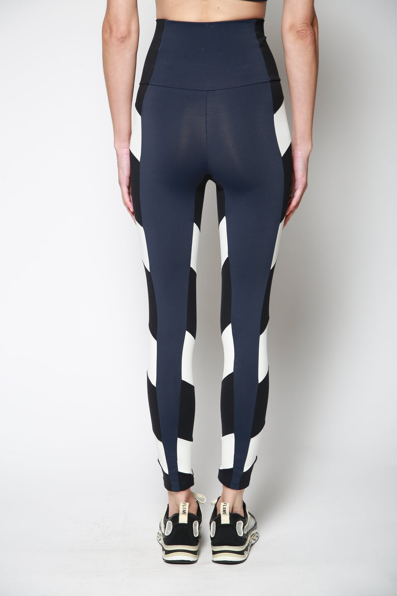 Leggings Double Arrow Marino