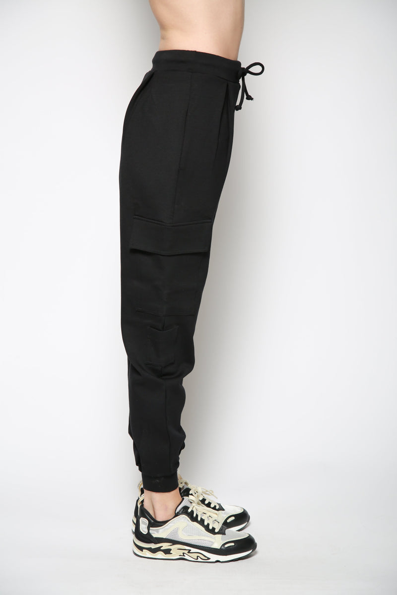 Pantalon Casual Cargo Jogger Negro