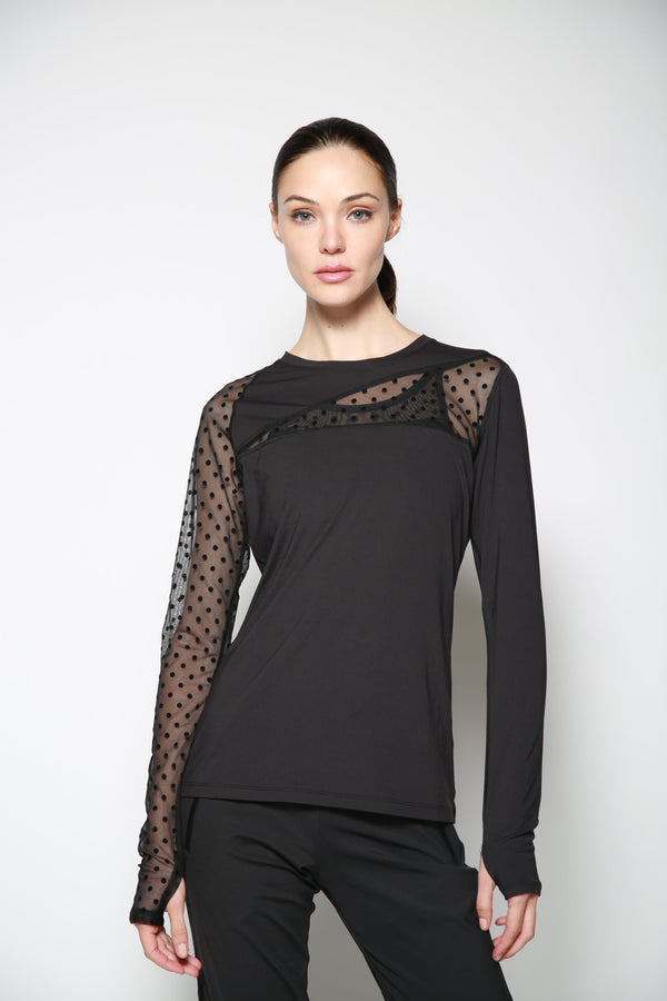 Playera Gwen Long Negro