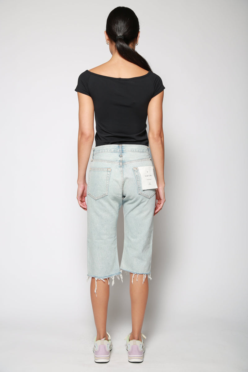 Playera Open Boat Neck Negro