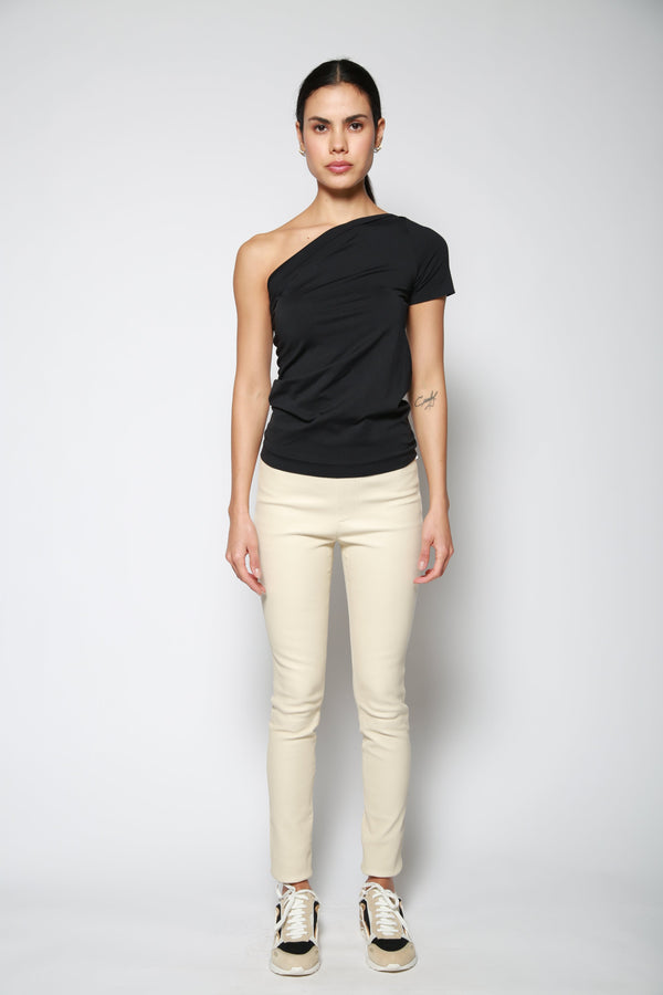 Leggings Leather Legging Crema Negro