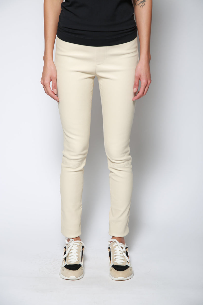 Leggings Leather Legging Crema Negro