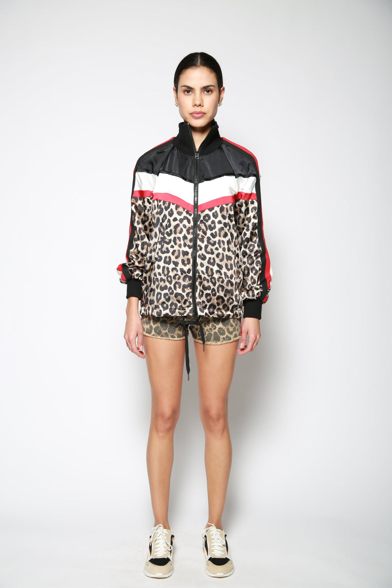 Short Leopard Lace Up Negro