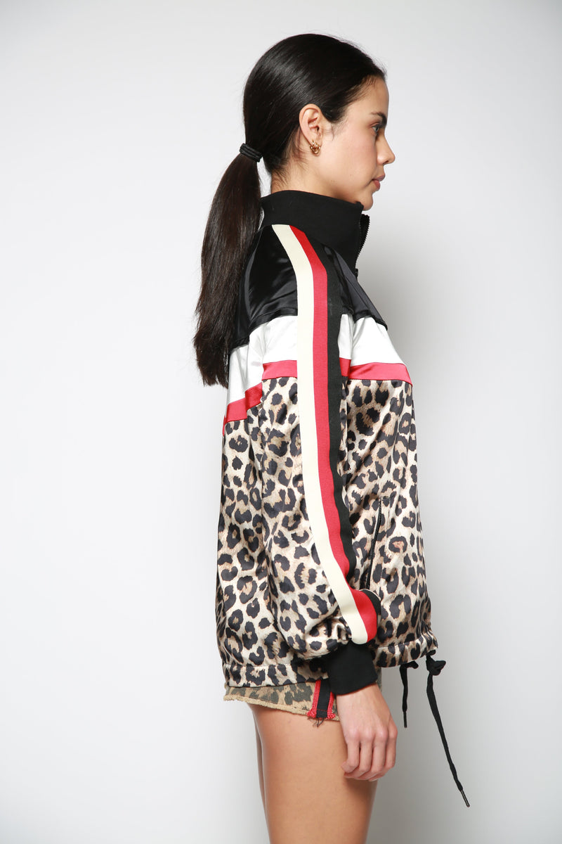Short Leopard Lace Up Negro