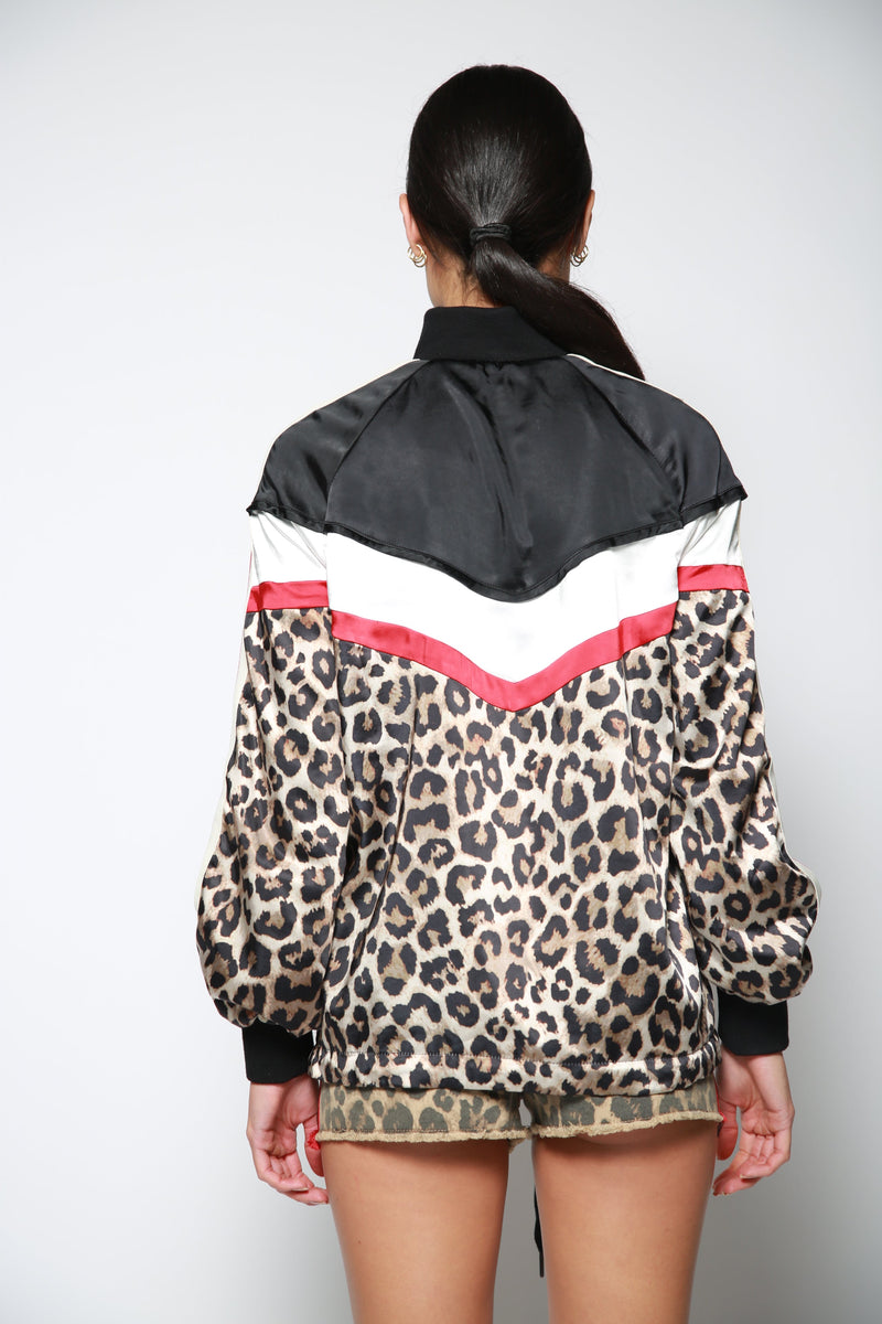 Short Leopard Lace Up Negro
