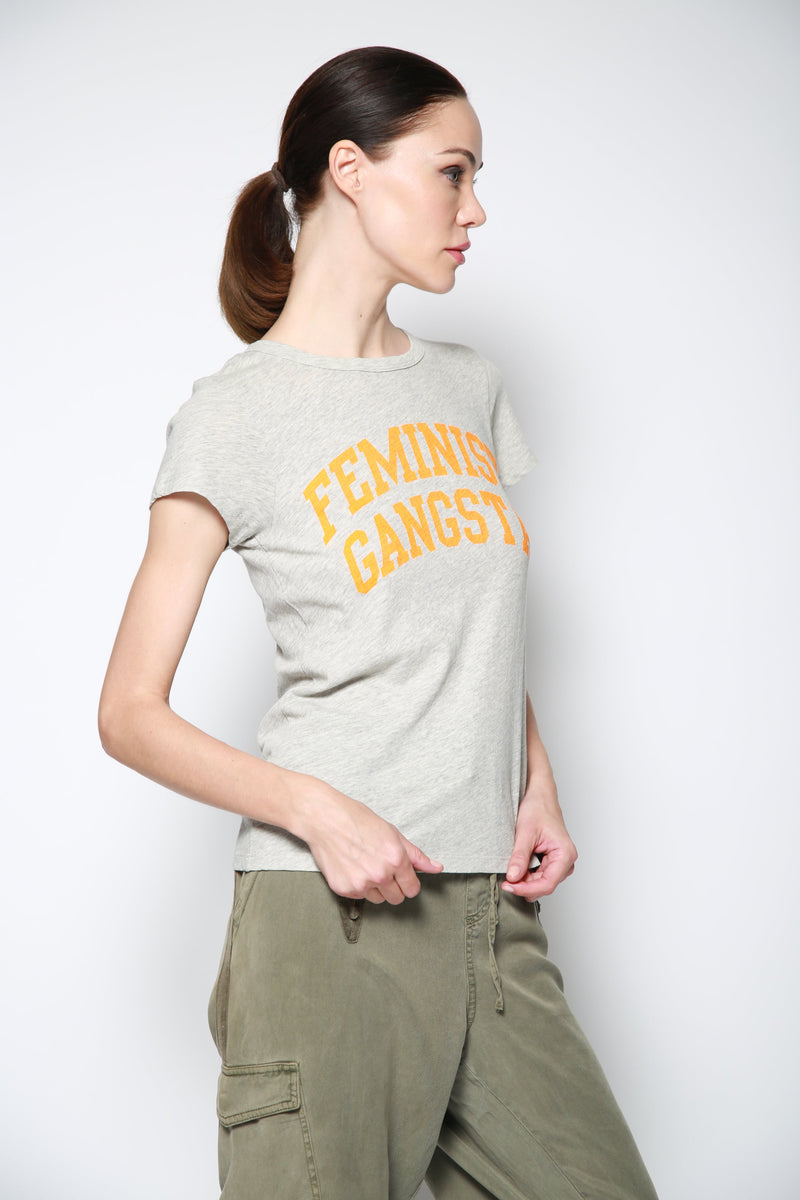 Playera Neon Feminist Gangsta Gris