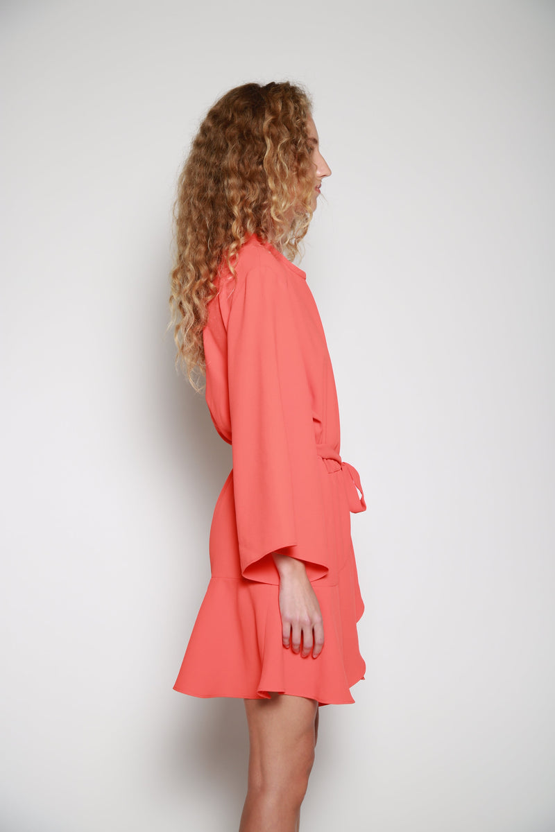 Vestido Formal Layer Naranja