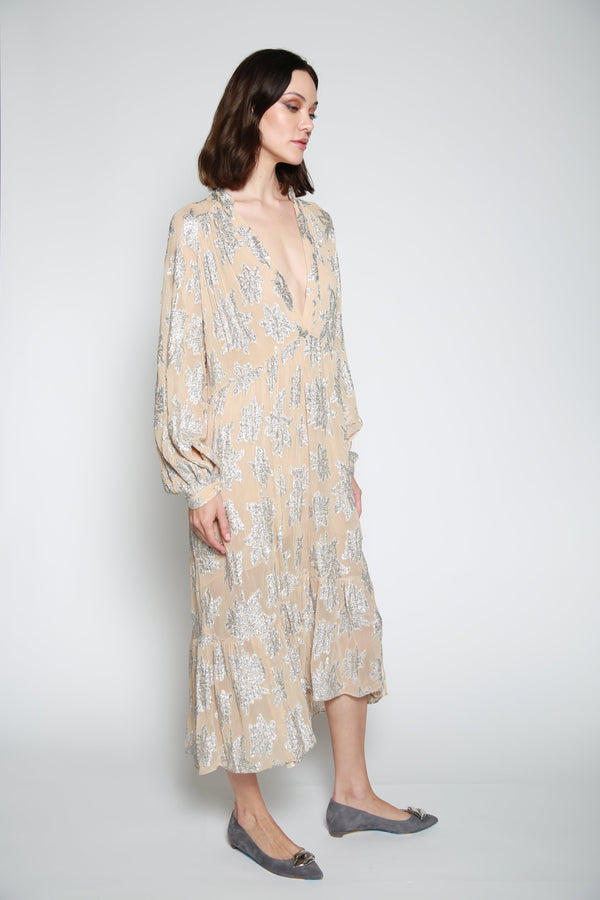 Vestido Formal Katte Beige