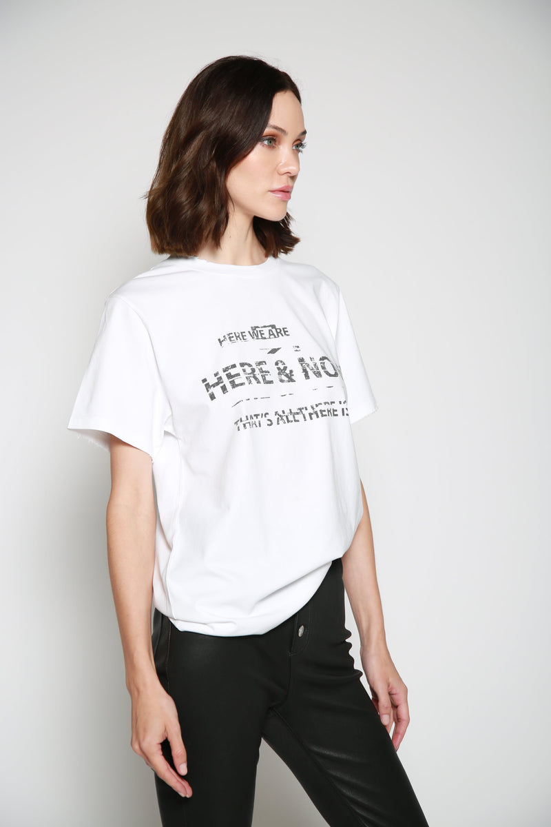 Playera Herenow Blanco
