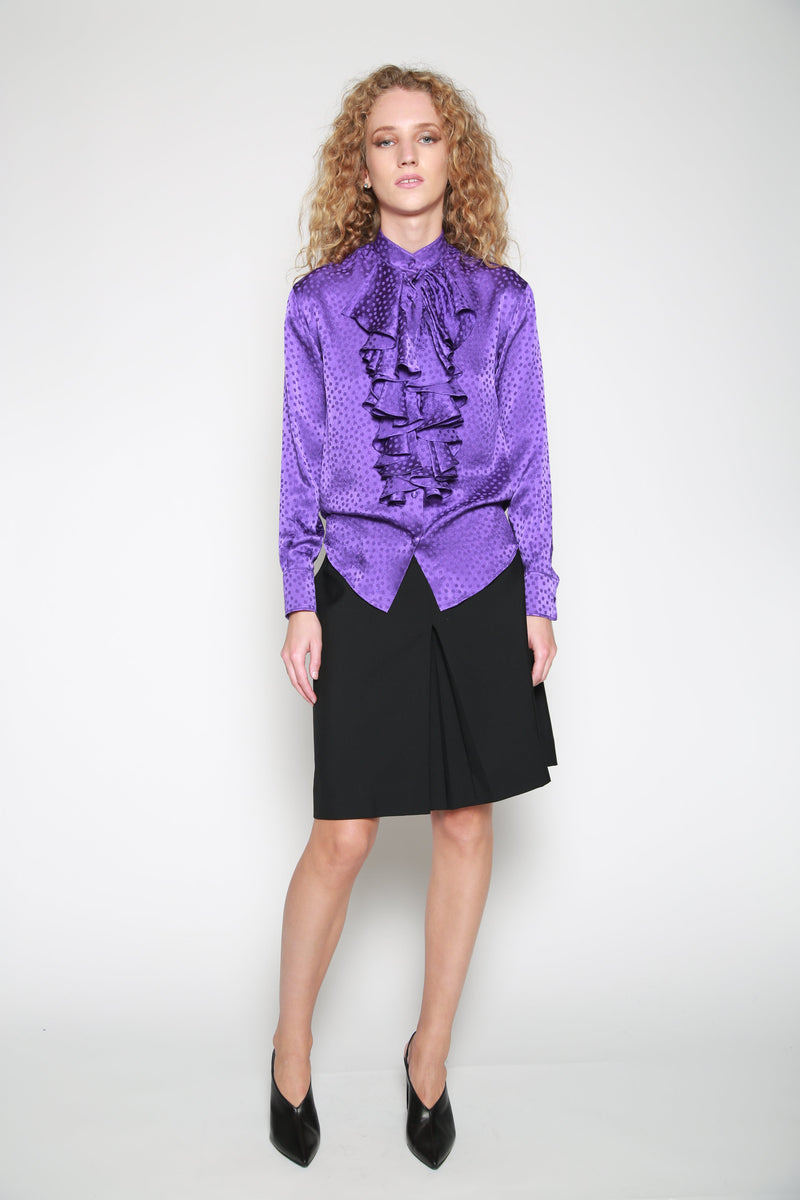 Blusa Women Ruffled Morado