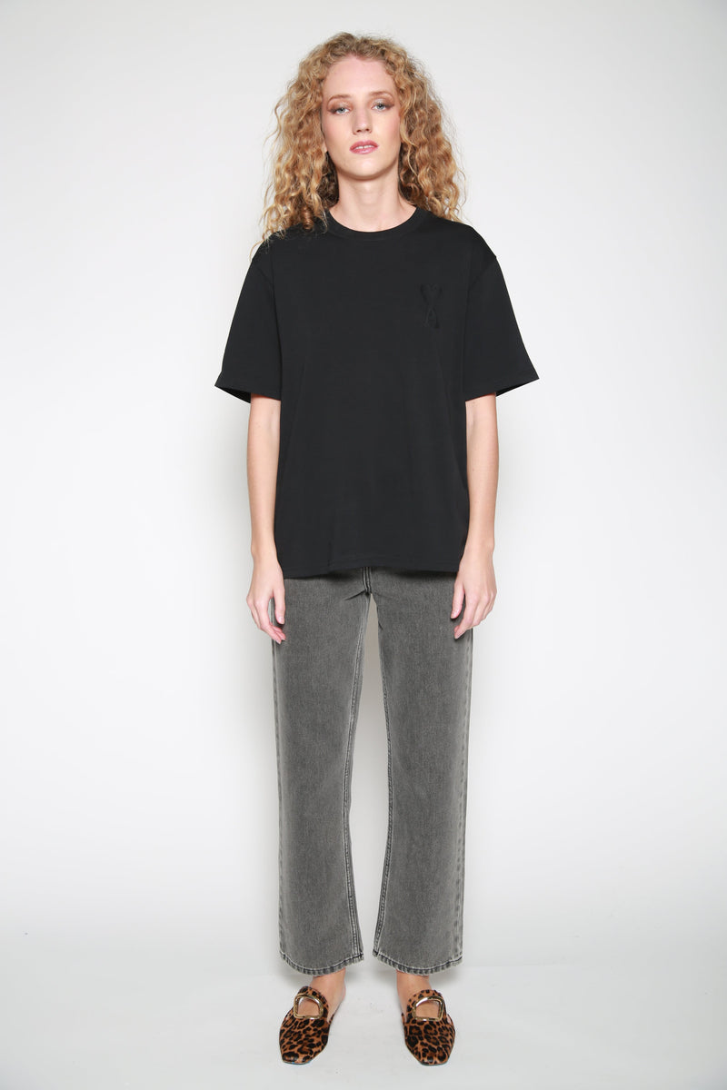 Playera Big Ami De Coeur Negro