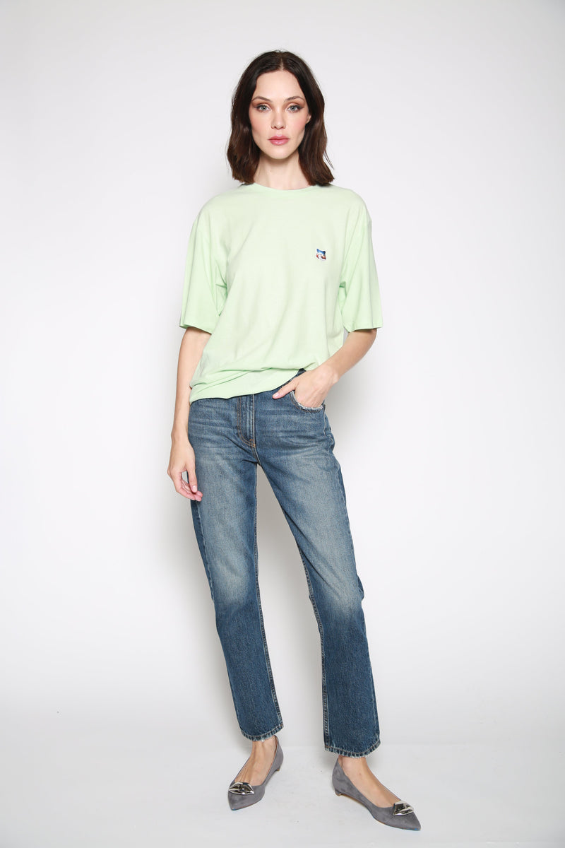Playera Gradient Fox Head Verde