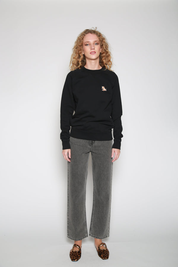 Sudadera Chillax Fox Patch Negro