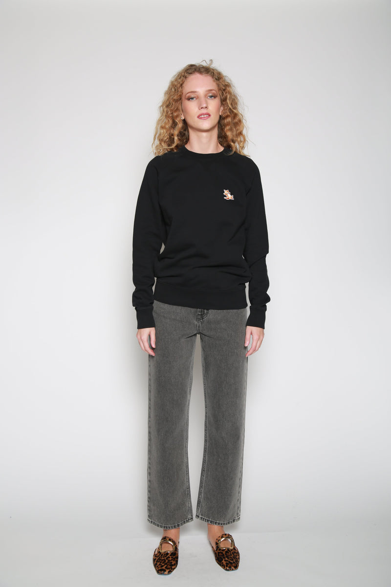Sudadera Chillax Fox Patch Negro