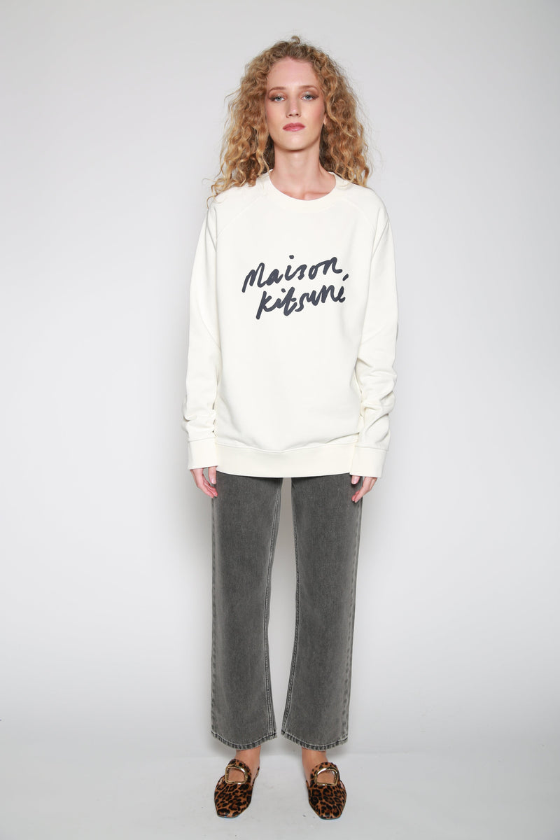 Sudadera Handwriting Blanco