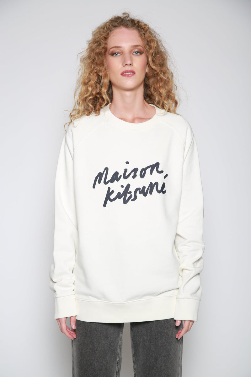 Sudadera Handwriting Blanco