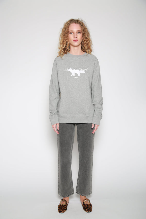 Sudadera Fox Stamp Clean Gris